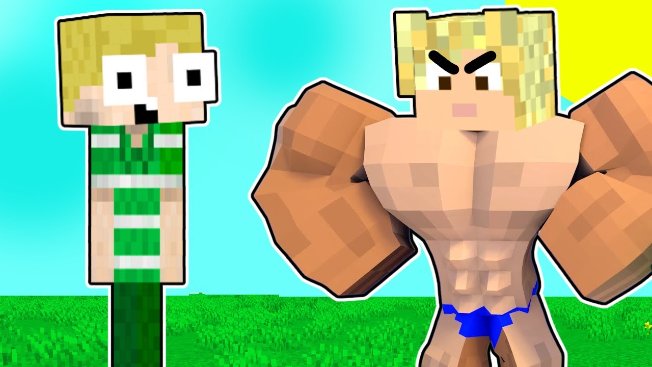 Jeg Får KÆMPE MUSKLER i Minecraft!!