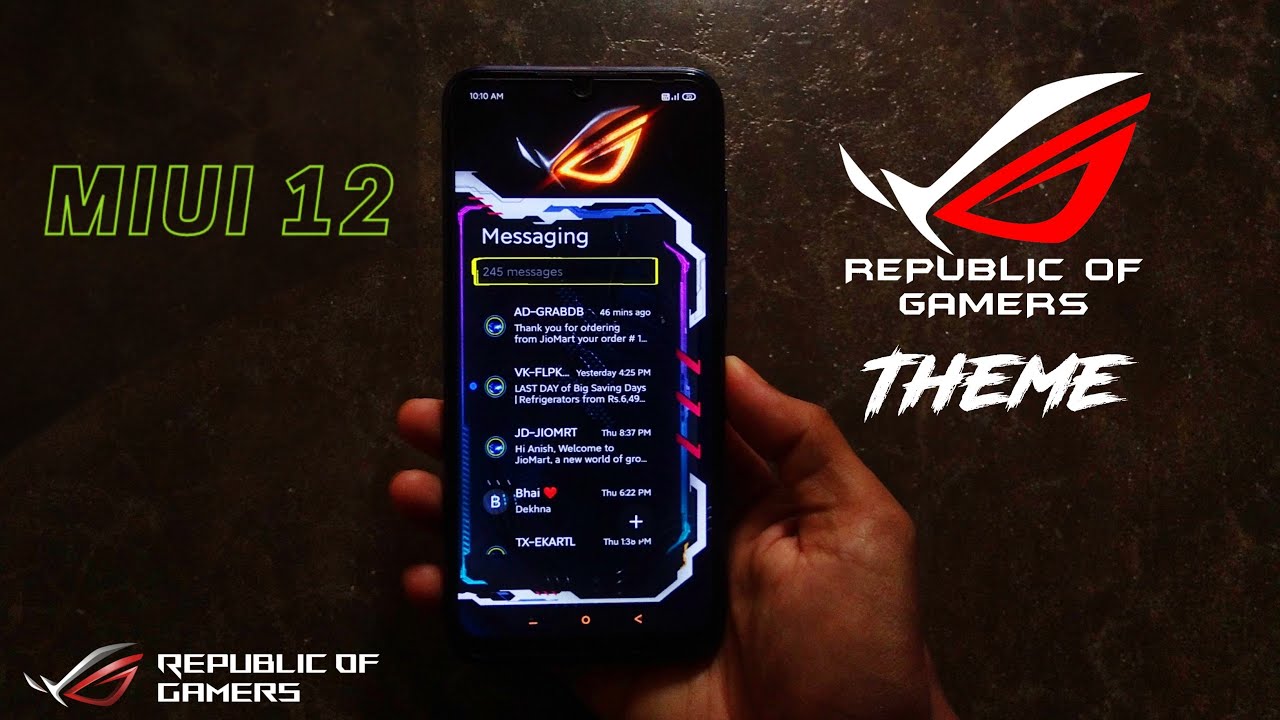 Best ASUS ROG Themes for Xiaomi Device | Installing ASUS ROG Edition Theme in any Xiaomi Device