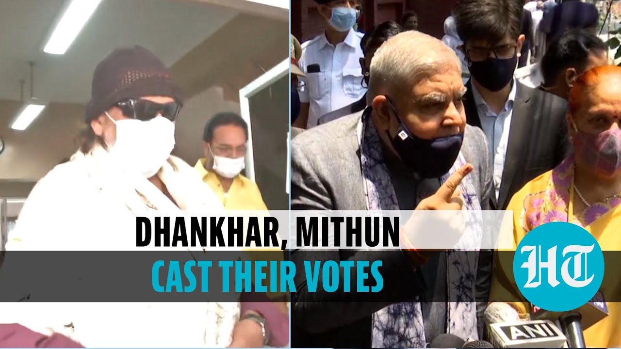 Bengal polls: Governor Jagdeep Dhankhar, Mithun Chakraborty cast their votes