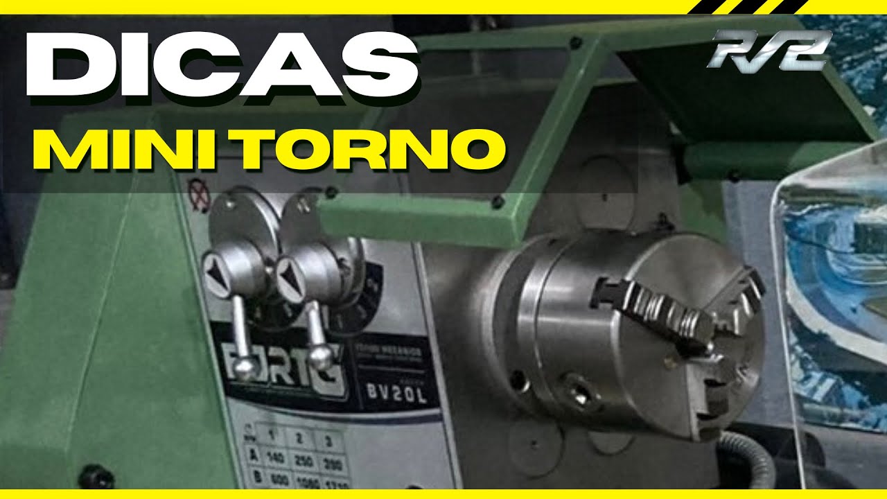 TESTANDO O MINI TORNO BV20L primeiras usinagens