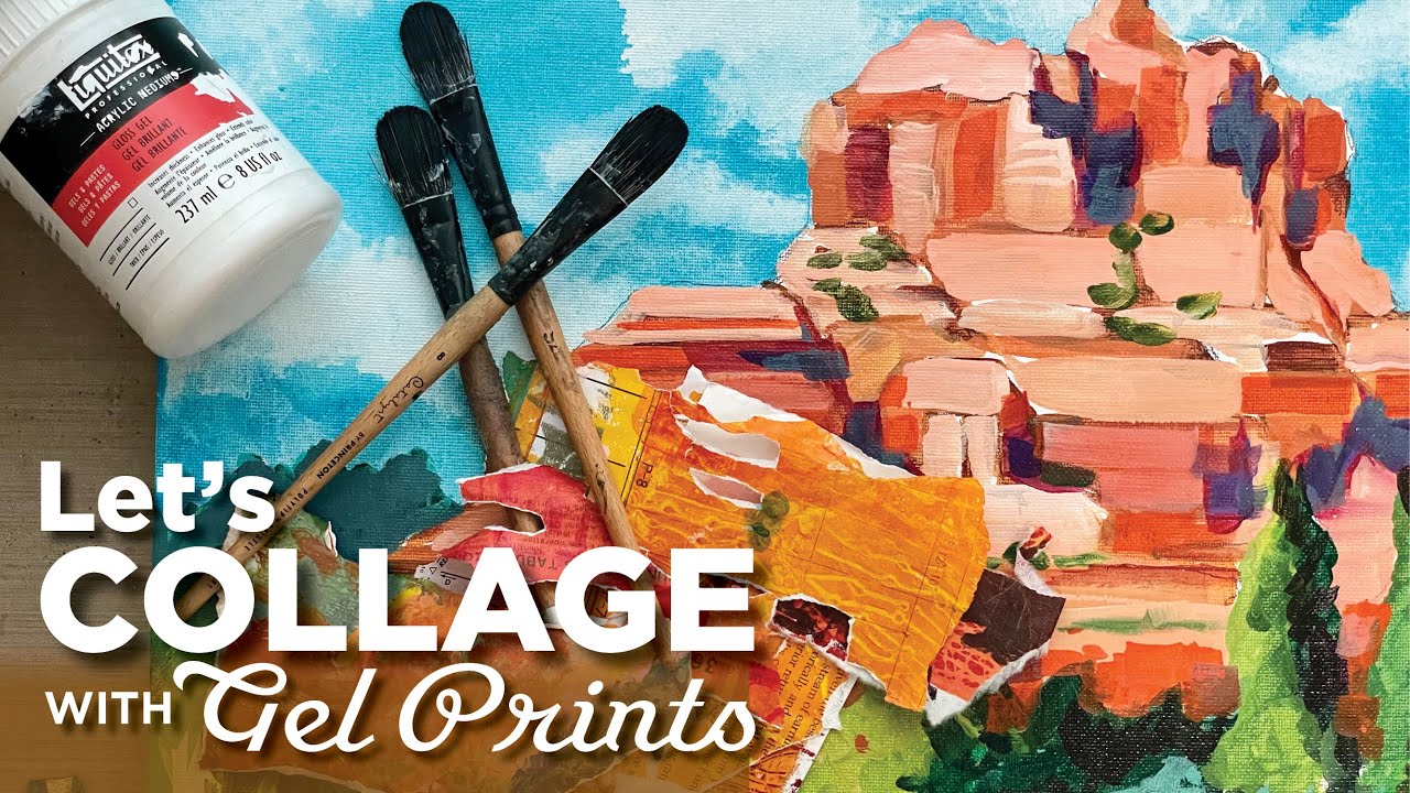 Mixed Media Collage with Gel Prints–Tutorial Tidbits