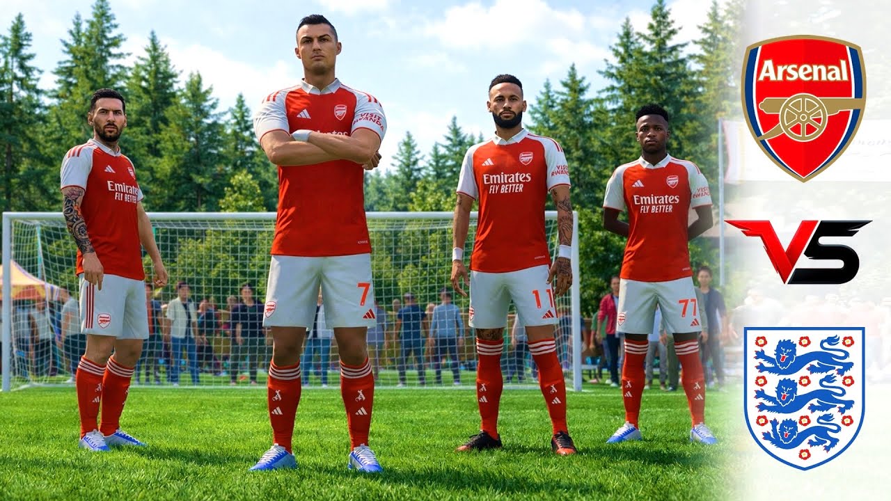 FIFA VOLTA 26 - RONALDO, MESSI, NEYMAR, BELLINGHAM, VINI JR ALL STARS | ARSENAL VS ENGLAND