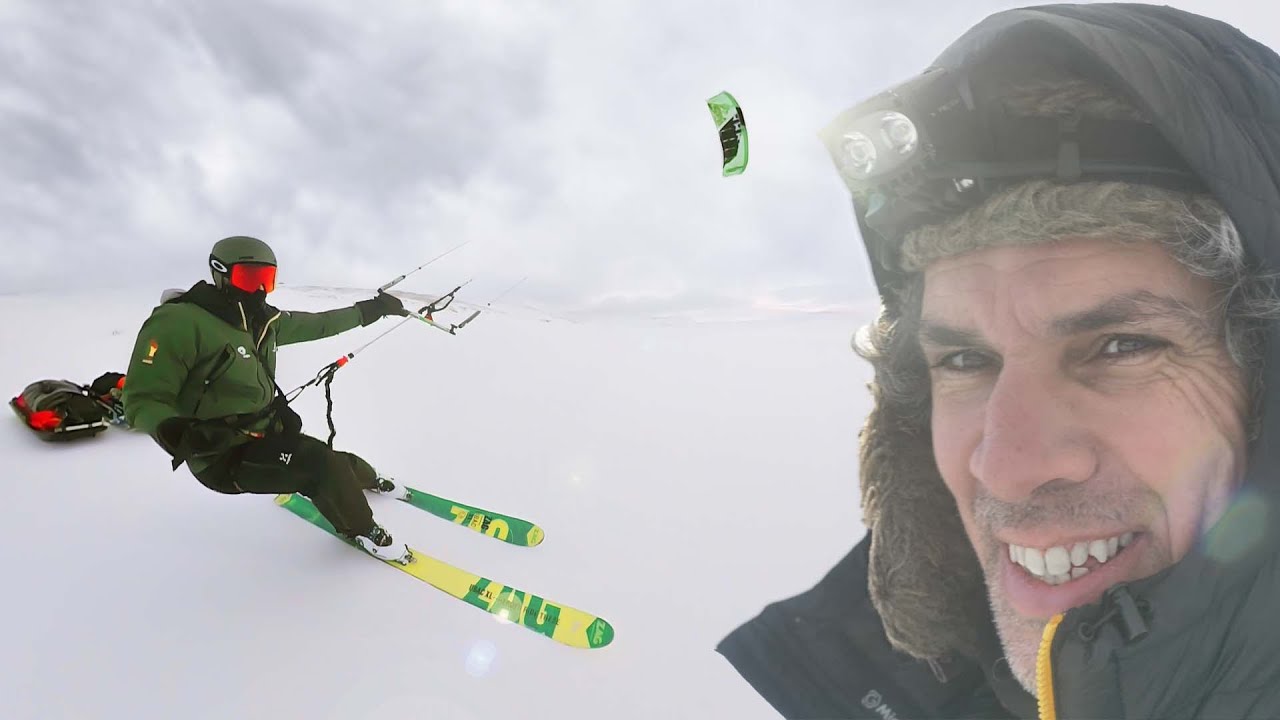 4 Days Solo Snowkiting: When My Pulka Broke, I Had to Fix It to Make It Back