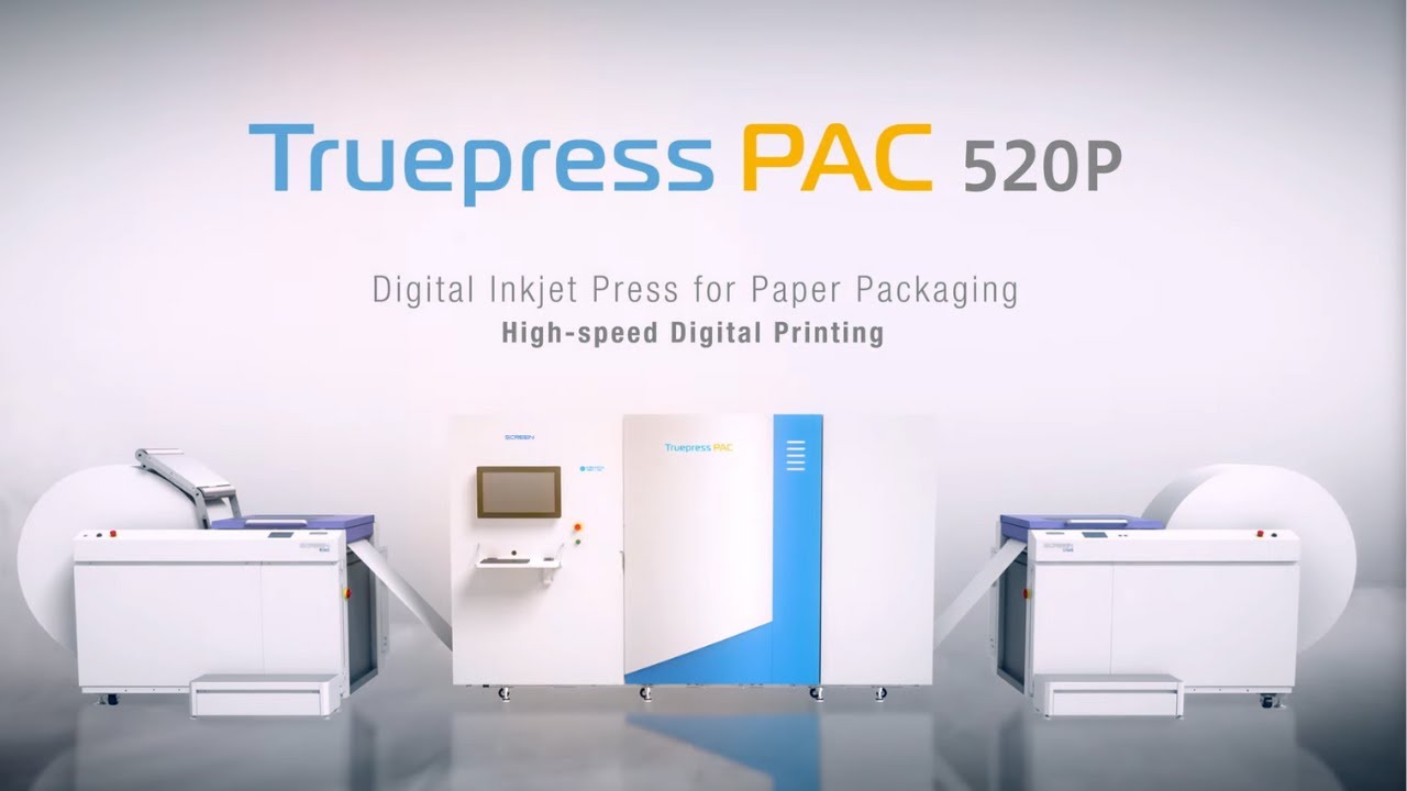 Premiering the SCREEN Truepress PAC 520P digital printing press for flexible paper packaging