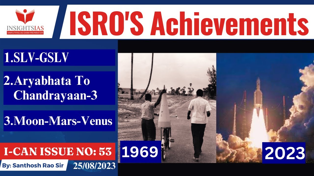 I-CAN Issues|| ISRO&rsquo;s remarkable space history explained by Santhosh Rao UPSC