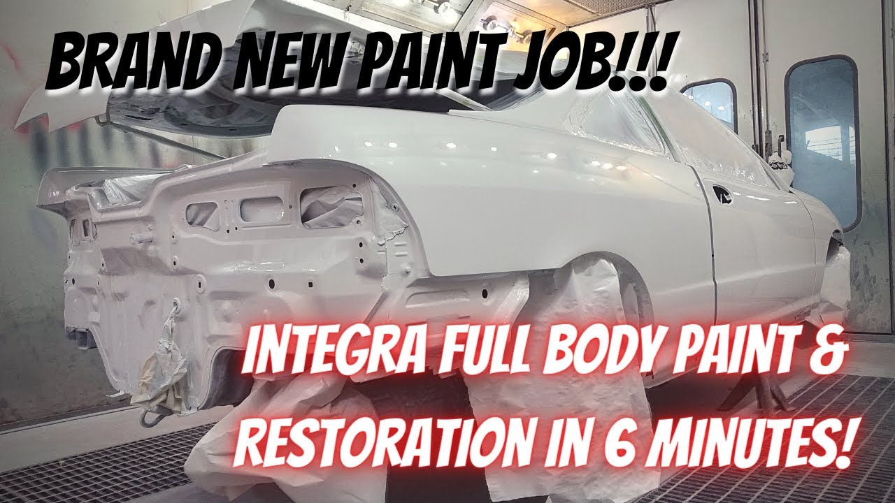 Acura Integra Build | Acura Integra gets fresh paint job | Full Body Restoration & Paint!!!