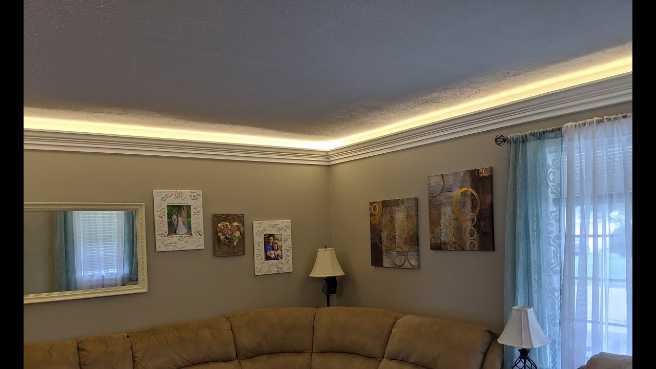 Living Room Upgrades with LED Cove Lighting
