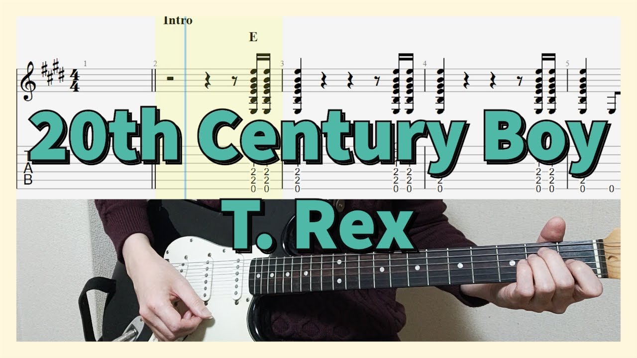 20th Century Boy - T. Rex Guitar Cover with Tab