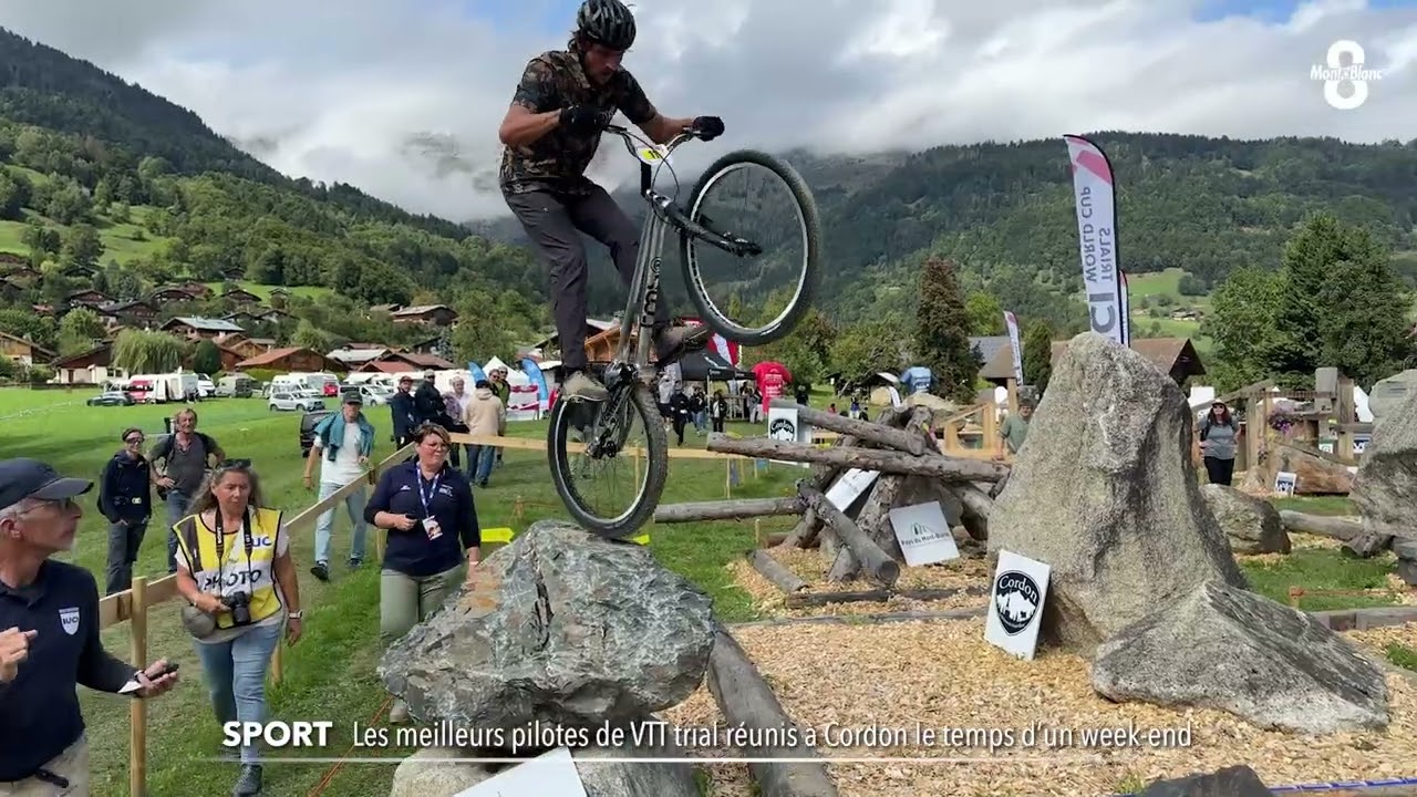 Les meilleurs pilotes de VTT trial réunis à Cordon le temps d'un week-end