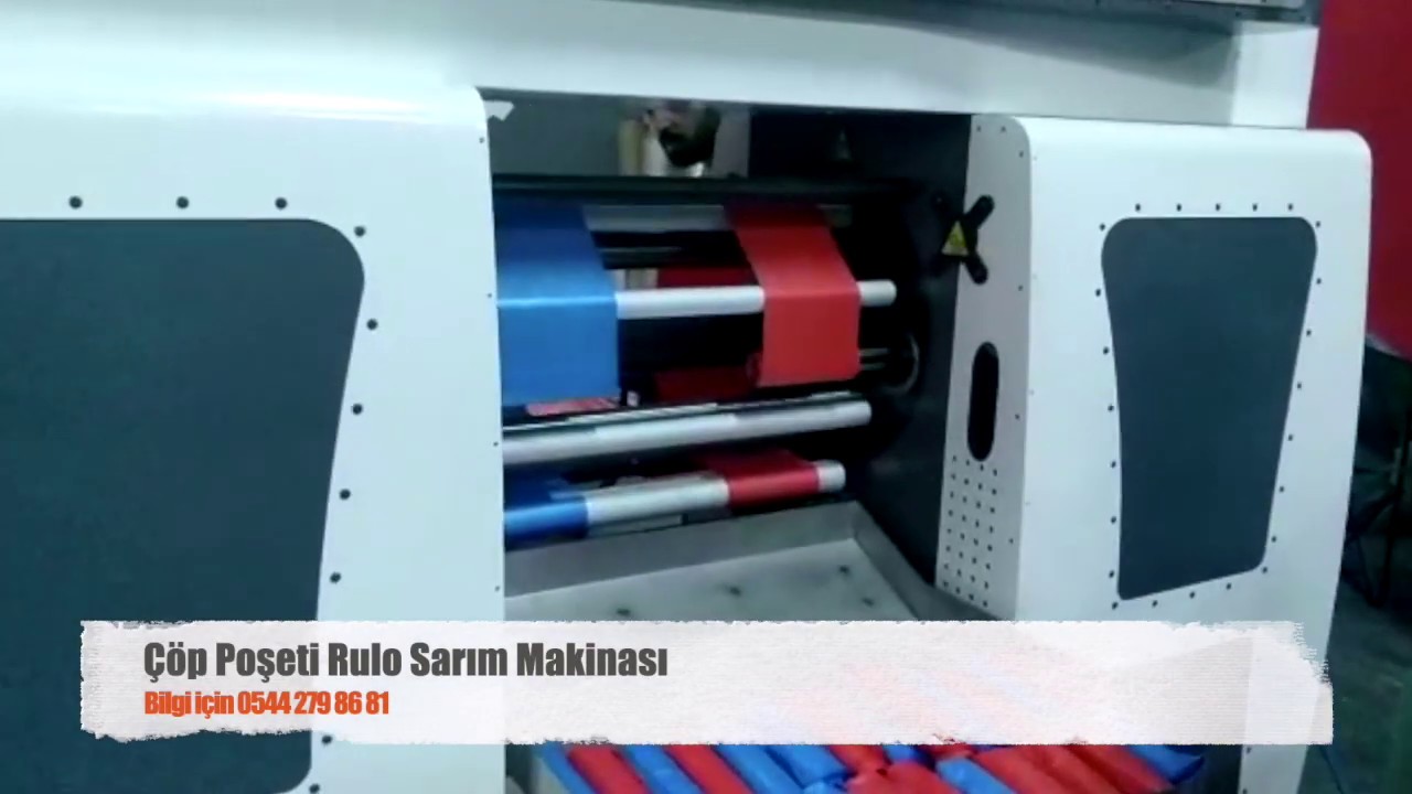 çöp poşeti rulo sarım makinası