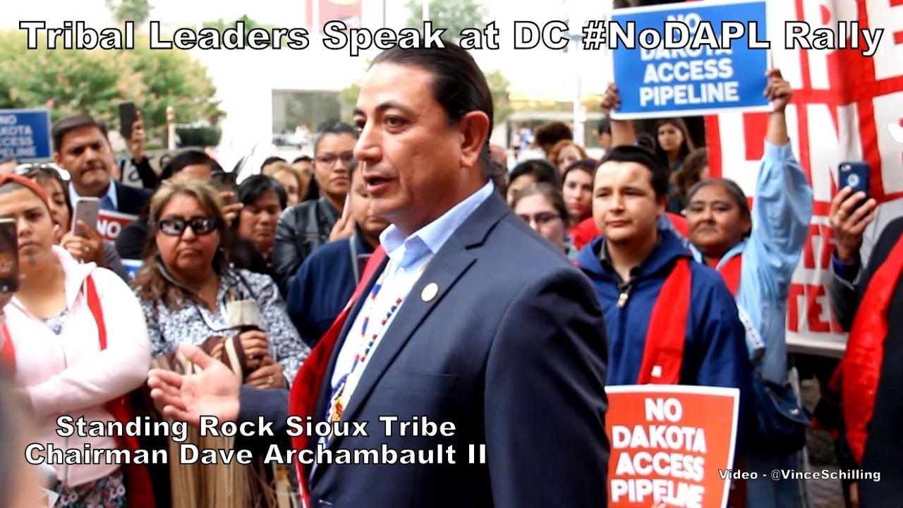Tribal Leaders Speak at DC #NoDAPL Rally
