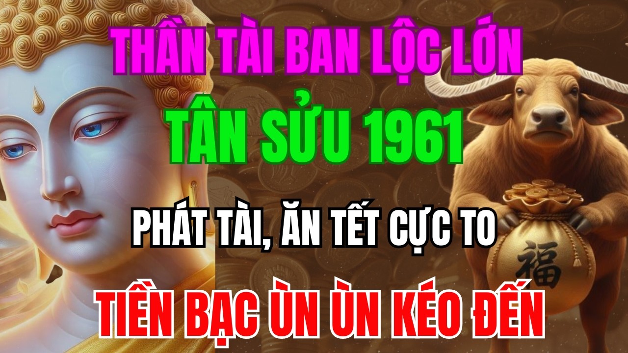 Thần Tài Ban Lộc Lớn, TÂN SỬU 1961  Sắp Phát Tài, Ăn Tết Cực To, Tiền Bạc Ùn Ùn Kéo Đến