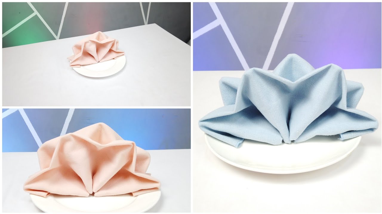DOUBLE STAR TABLE NAPKIN FOLDING