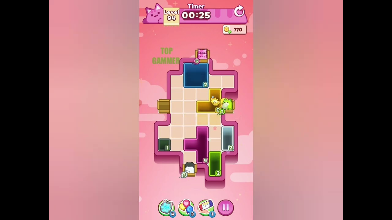 Drop the Cat! level 94 gameplay walkthrough solution