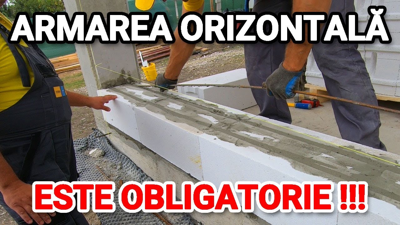 #85 Armarea orizontala a zidariei din BCA #casapasiva #passivehouse