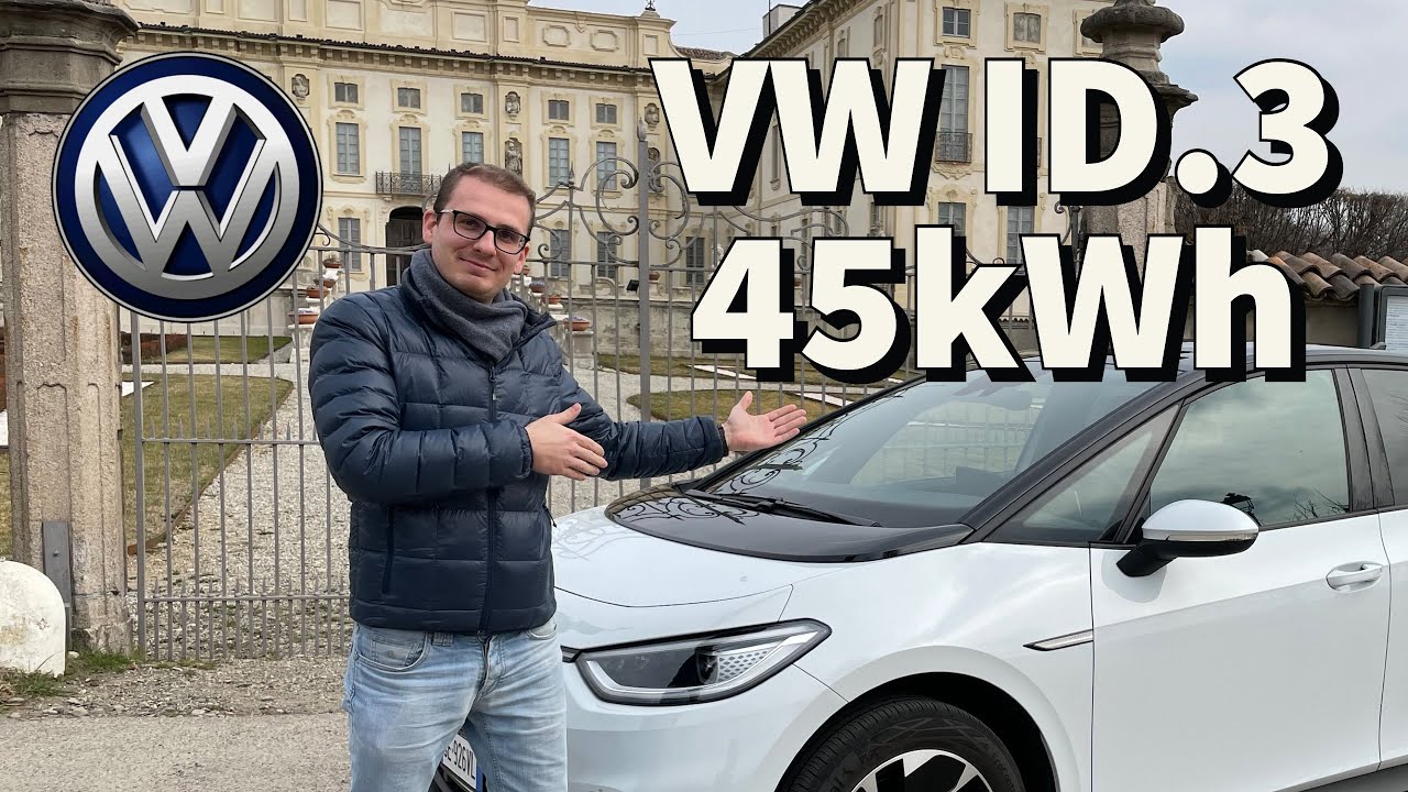 Volkswagen ID.3 PURE 45 kWh. TEST e PROVA SU STRADA !!! 350 km di autonomia, SONO REALI??