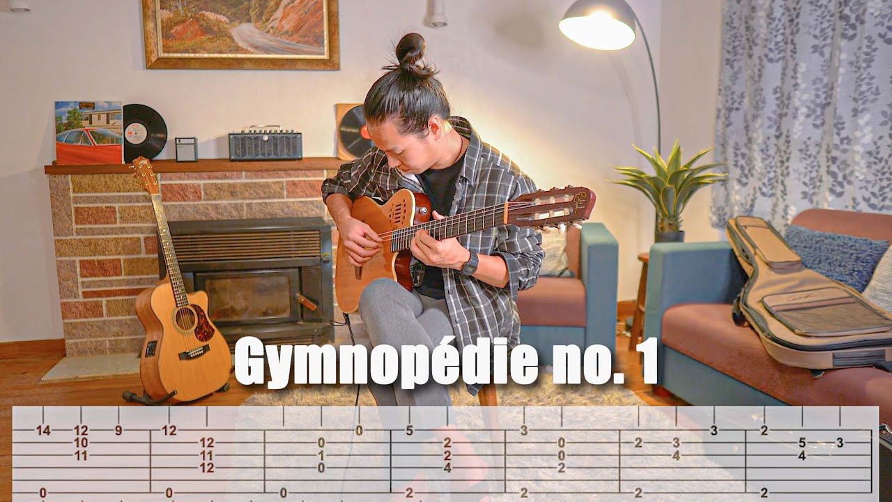 Gymnop&eacute;die No. 1 by Erik Satie Guitar TAB tutorial Guitartime