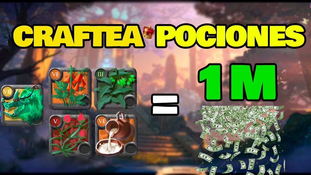 As&iacute; debes CRAFTEAR POCIONES para tener m&aacute;s SILVER | ALBION ONLINE