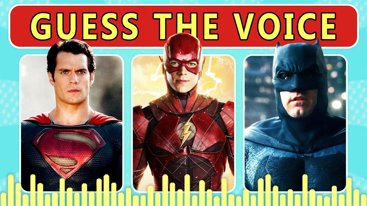 Guess The DC Superhero by Voice | DC Trivia Quiz | The Flash, Superman, Batman