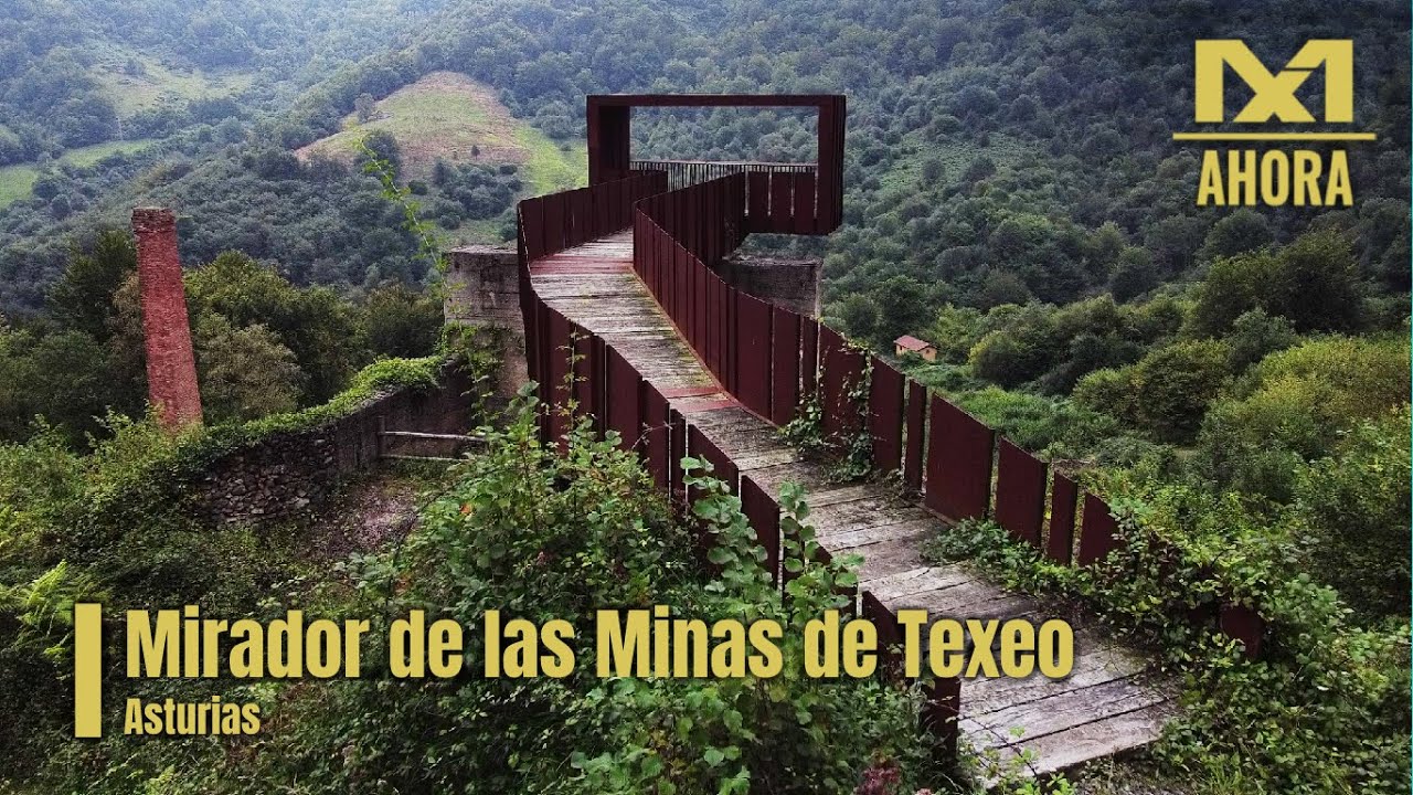 MIRADOR DE LAS MINAS DE TEXEO (RIOSA - ASTURIAS) A VISTA DE DRON