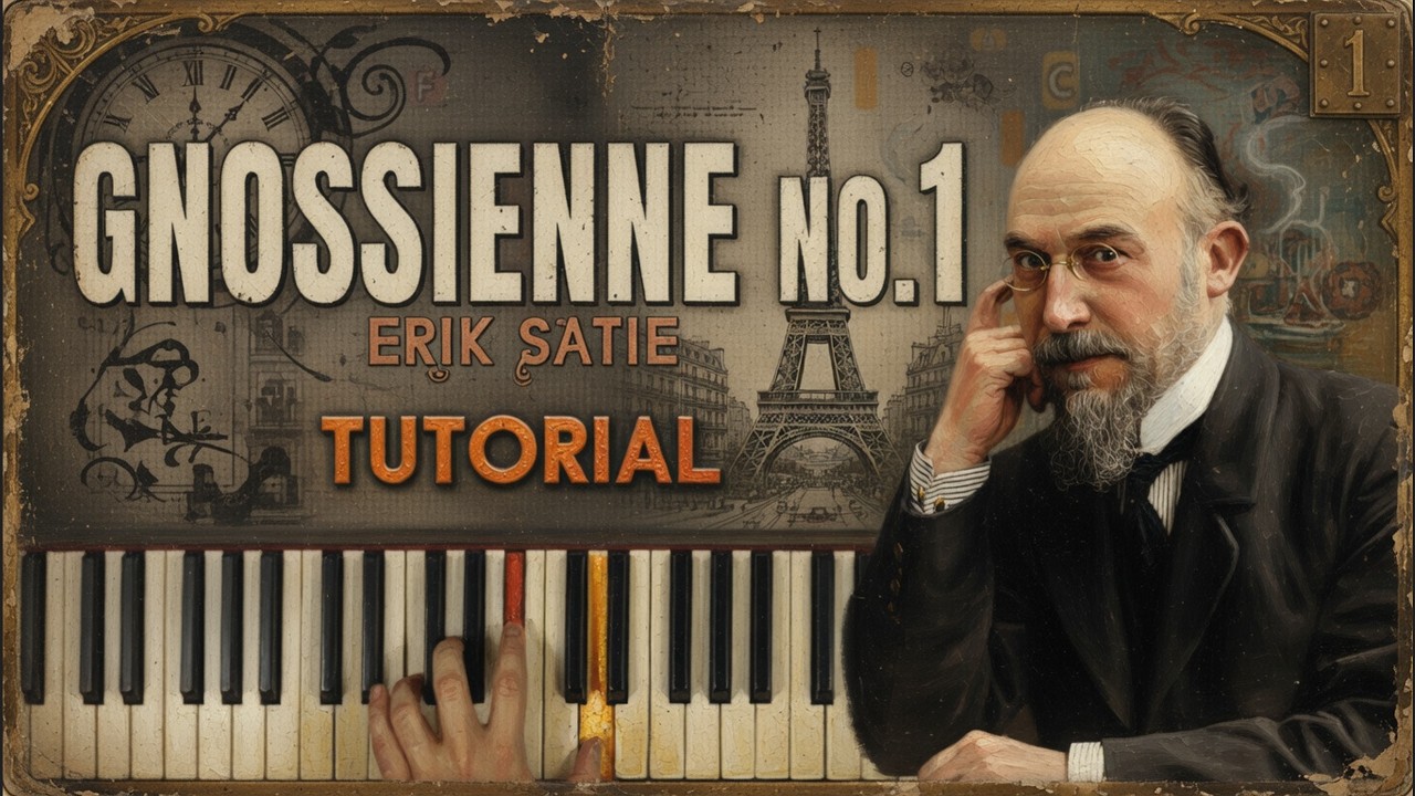 GNOSSIENNE NO. 1 by Erik Satie | Piano Tutorial (Part 1) Slow and Detailed