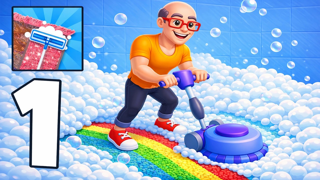 🧹Carpet Care Gameplay Walkthrough Part 1 – First Levels & Satisfying Cleaning (Android,iOS)