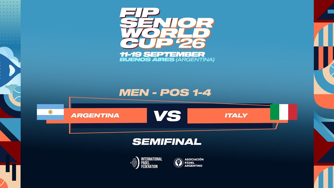 🇦🇷 ARGENTINA vs ITALY 🇮🇹 - MEN - POS 1-4 - SEMIFINAL - FIP SENIOR WORLD CUP 2026