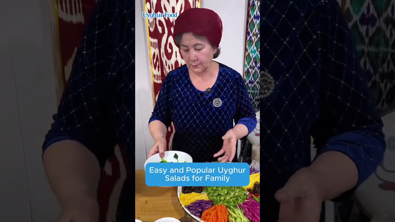 Fresh Uyghur Cold Salad &ndash; Simple Healthy Dish Spicy | Уйгурский холодный салат лёгкий рецепт