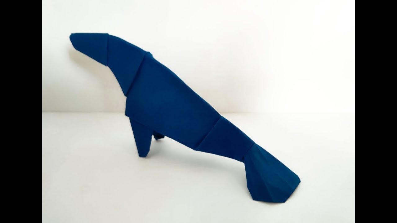 Origami Manatee | Designed by Gabriel Willow | CRAFTY ORIGAMI with DIPANWITA