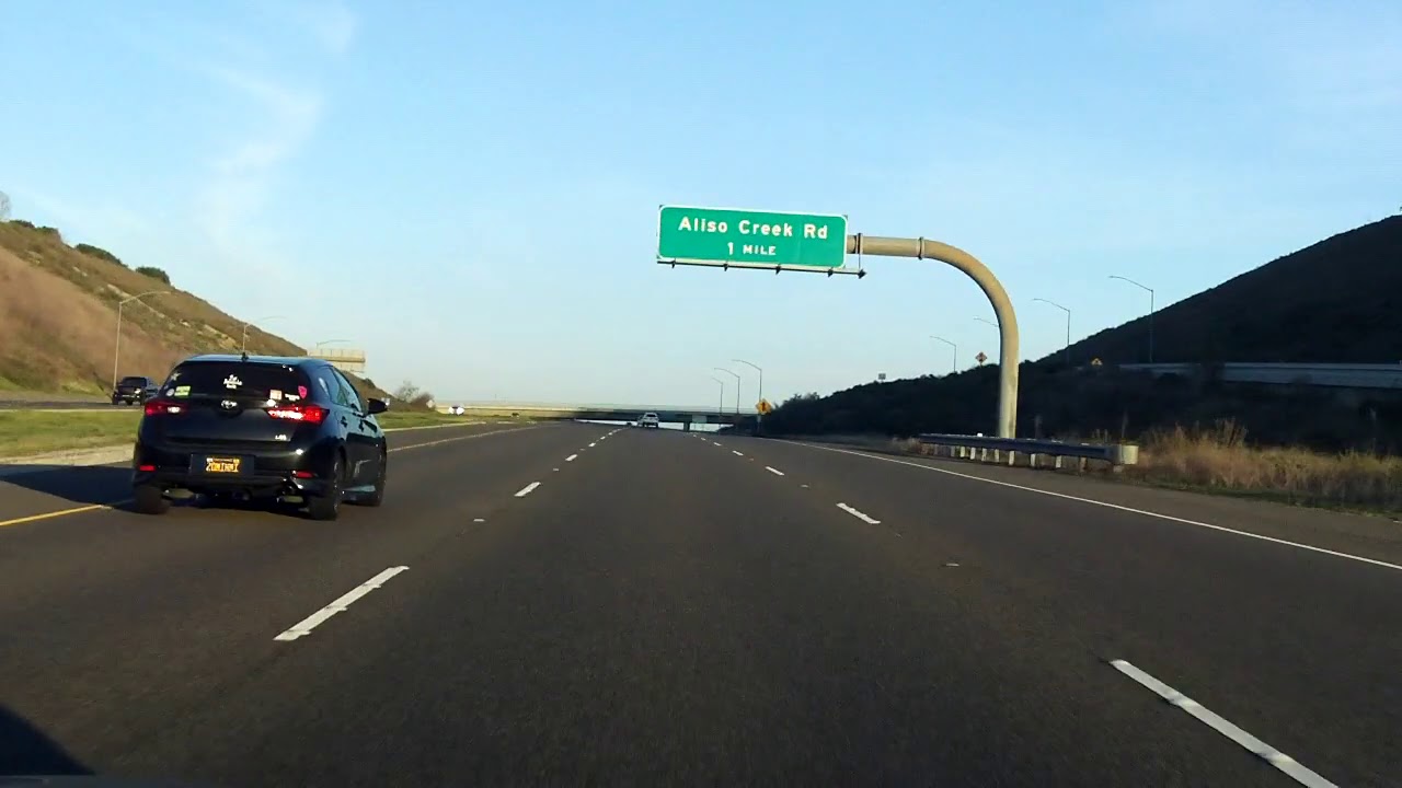 San Joaquin Hills Toll Road (CA 73 Exits 11 to 1) eastbound