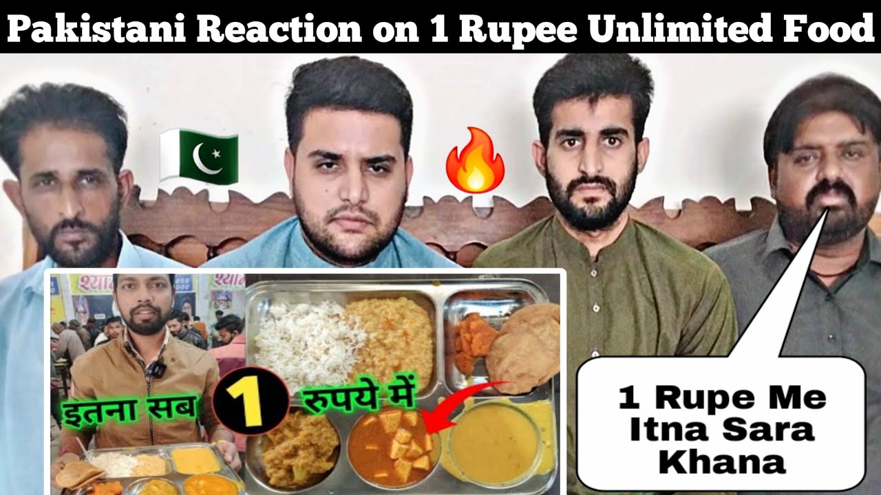 Pakistani Reaction on Unlimited Food In Only Rs 1 Unlimited Thali 1 Rupee Wali
