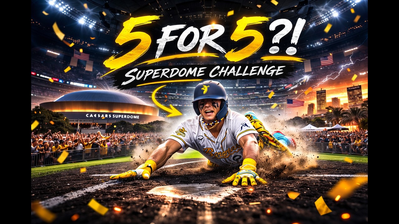 New Orleans Caesars SUPERDOME 5 for 5 Challenge Vlog!