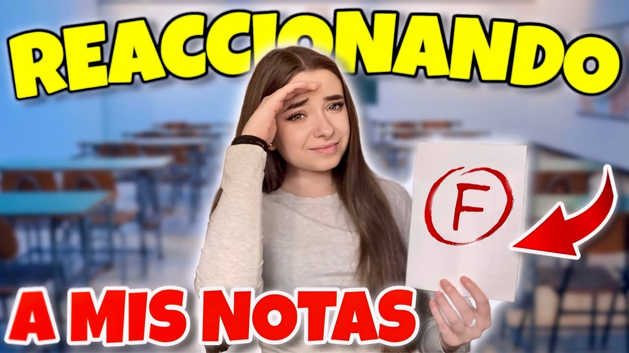 REACCIONANDO a mis NOTAS😲 de BACHILLERATO✨ ¿suspendo HISTORIA, INGLÉS...?