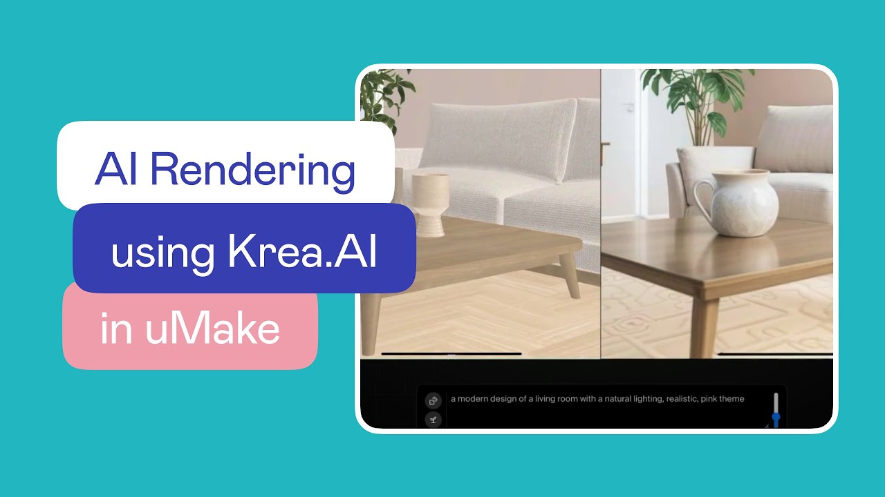 uMake Help - How To - AI Rendering using Krea.AI and uMake