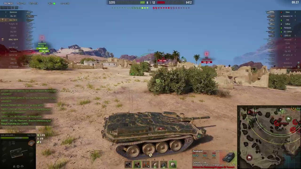 World of Tanks Strv 103-0 | 7k dmg + carry | El Halluf