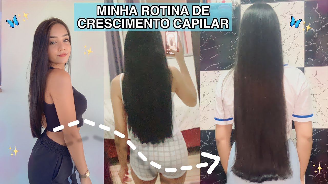 Como fazer o cabelo CRESCER RÁPIDO ?! | Receitinha Caseira + Rotina de crescimento capilar ✨🦋