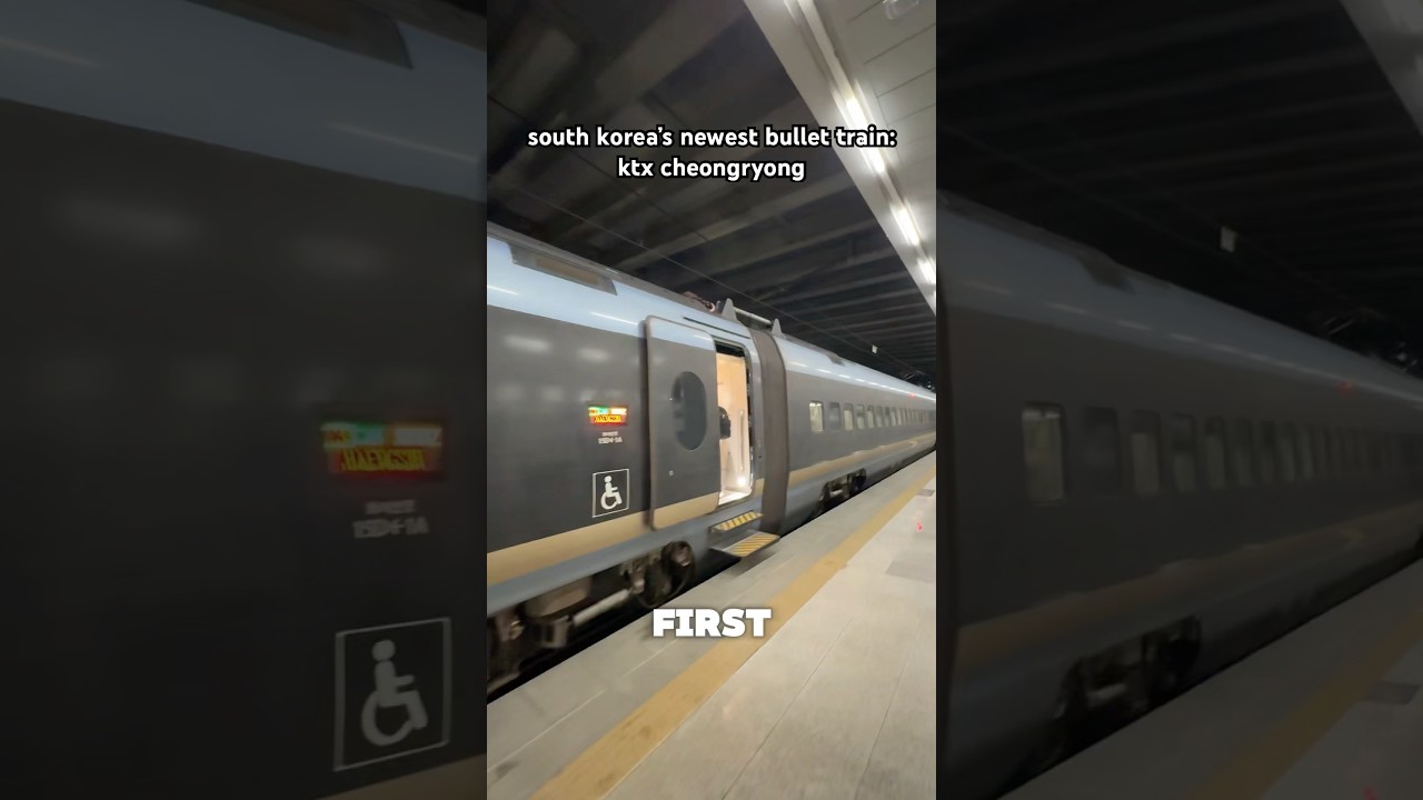 Новейший сверхскоростной поезд Южной Кореи: KTX Cheongryong 🚆