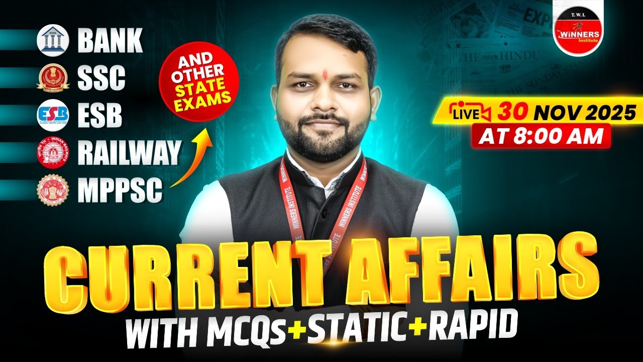 30 November 2025 | Current Affairs Today | Daily Current Affairs | Current Affairs | by Akshay Sir