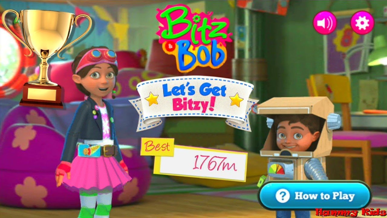 Bitz & Bob Let's Get Bitzy! Gameplay for Kids  -  High Score Run Challenge 1767m