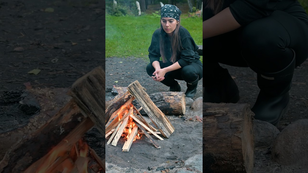 Peaceful River Camping &ndash; Cooking & Fishing