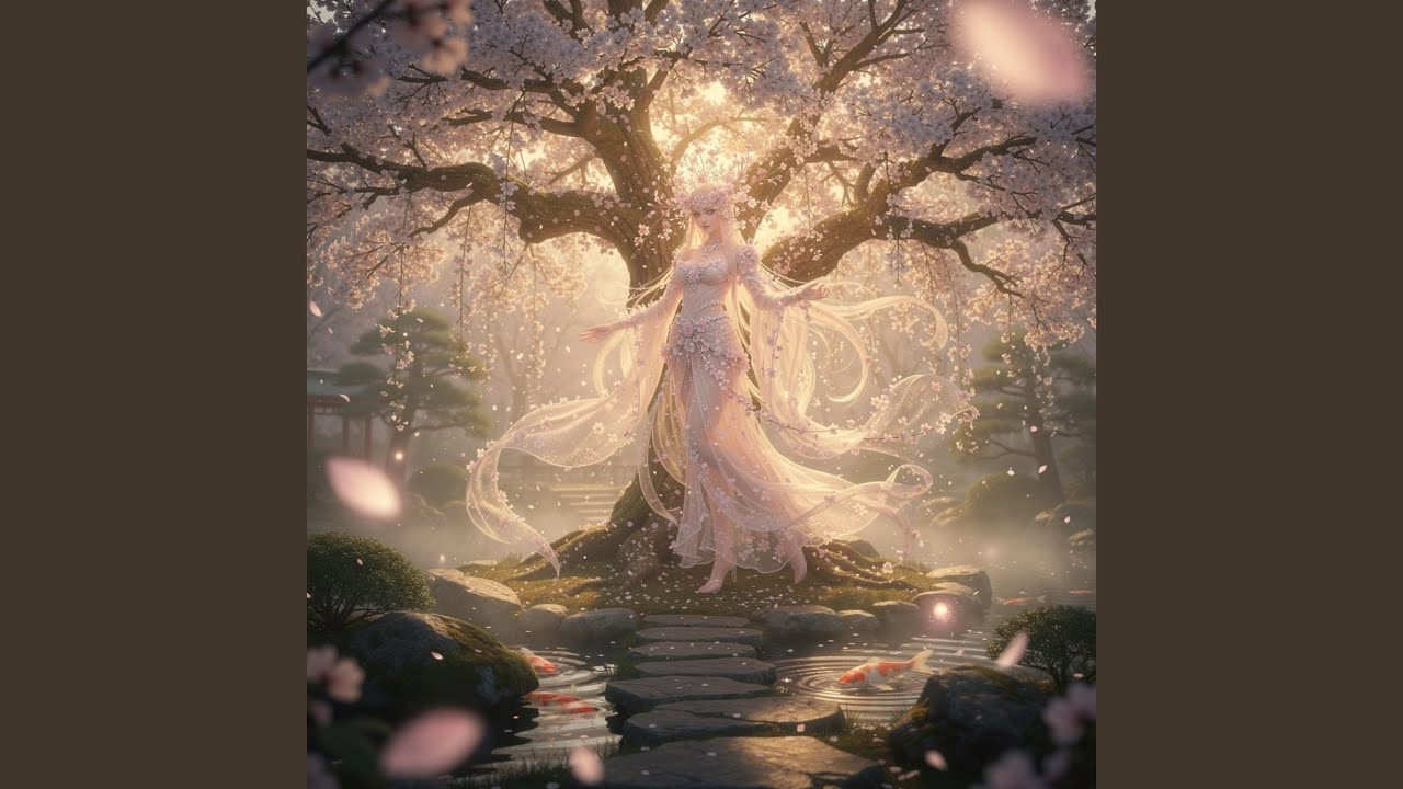 Moonlit Temple Garden