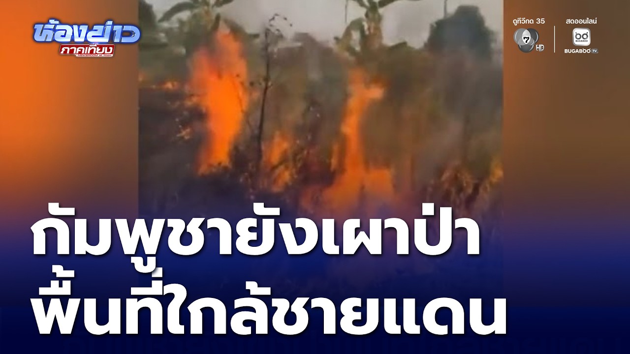 กัมพูชายังเผาป่าพื้นที่ใกล้ชายแดน | ห้องข่าวภาคเที่ยง