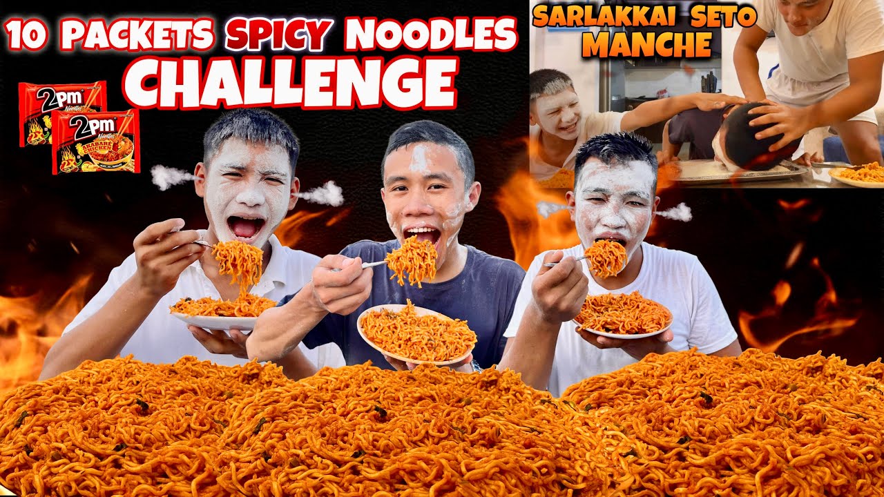 Settai Huni Gari 10x Spicy Noodle Challenge 🥵