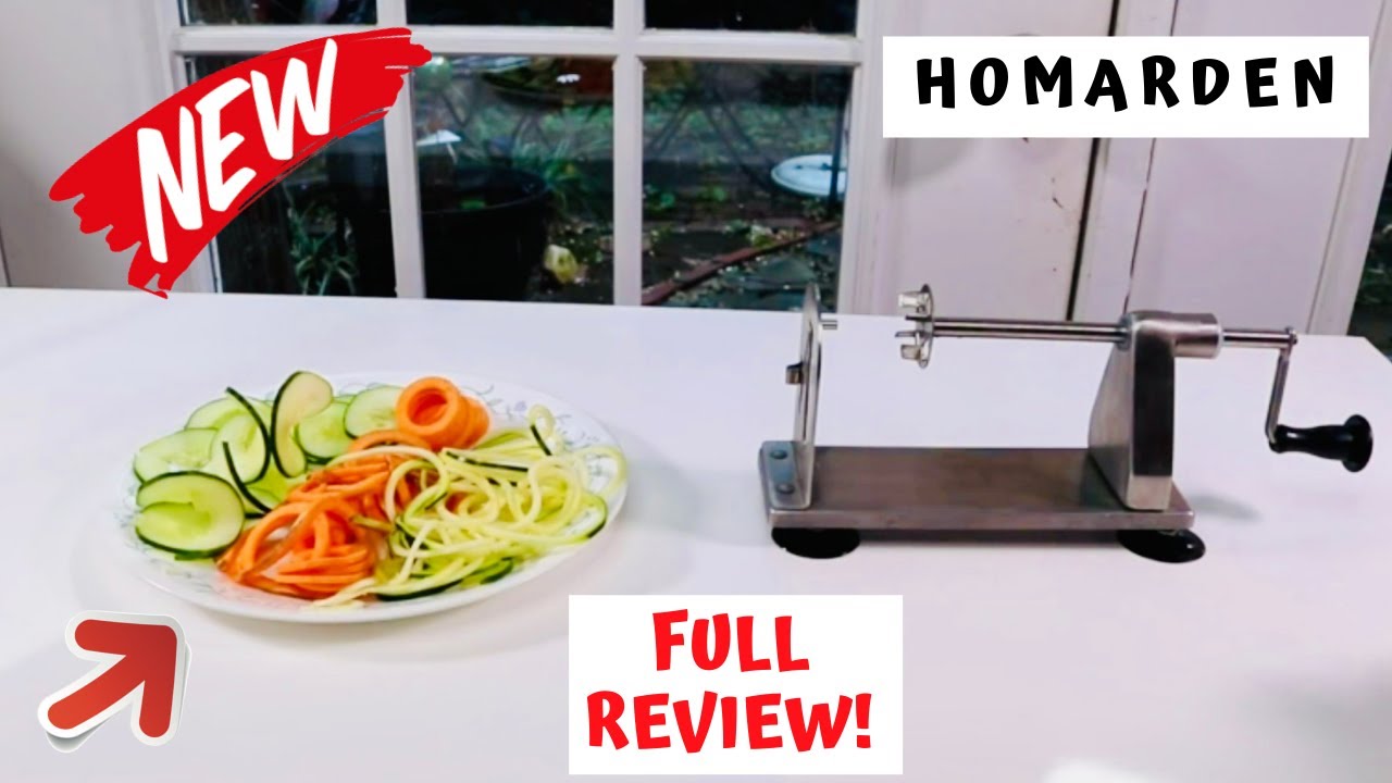 HOMARDEN    ❤️  Stainless Steel Vegetable Spiralizer - FULL  Review     ✅