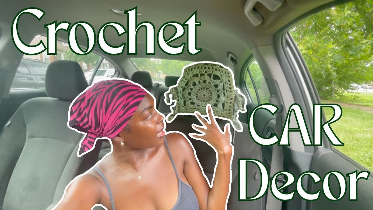 how i made a CAR HEADREST COVER | crochet diaries