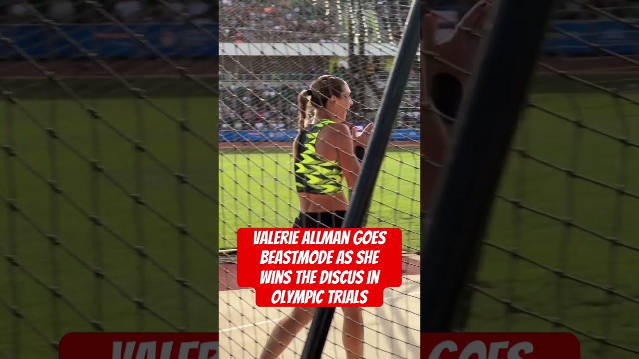 Valerie  allman goes Beastmode as she wins the discus in olympic trials 