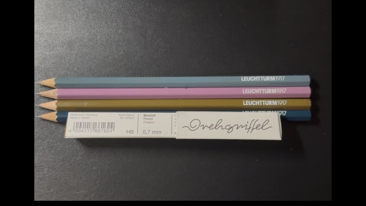 Leuchtturm 1917 Drehgriffel Pencil Unboxing + HB Graphite Test | Worth the Hype?