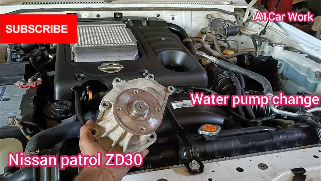 How to Replace water pump Nissan patrol #Nissan patrol ZD30 DDTi Diesel Water pump Install complete