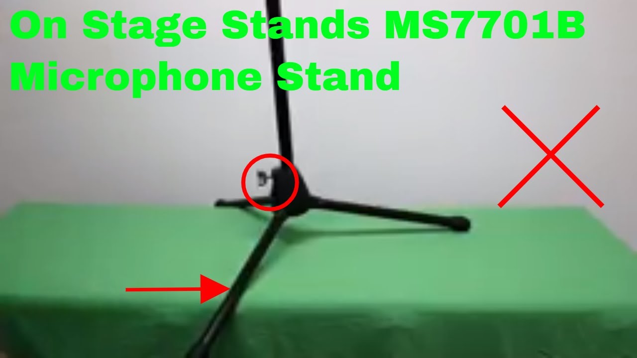 ✅  How To Use On Stage Stands MS7701B Microphone Stand Review