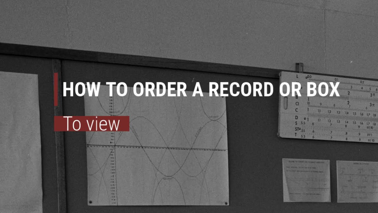 How to order a record or box to view
